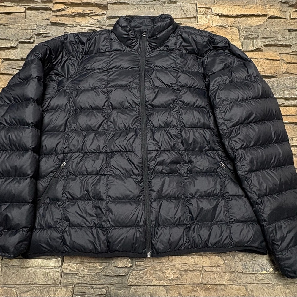 REI Co-op Men’s Puffer Down Jacket Black XXL Outdoors Pockets Casual